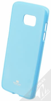 Goospery Jelly Case TPU ochranný silikonový kryt pro Samsung Galaxy S7 Edge světle modrá (light blue)
