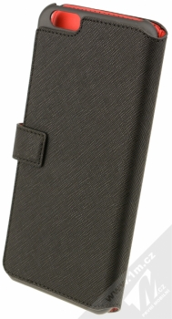 Guess Saffiano Booktype Case flipové pouzdro pro Apple iPhone 6 Plus, iPhone 6S Plus (GUFLBKP6LTBK) černá (black) zezadu