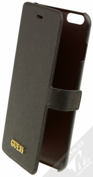 Guess Saffiano Booktype Case flipové pouzdro pro Apple iPhone 6 Plus, iPhone 6S Plus (GUFLBKP6LTBK) černá (black)