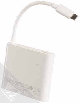 Huawei AD11 MateDock 2 originální multipoint adaptér bílá (white) zezadu