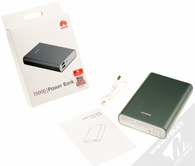 Huawei AP007 PowerBank záložní zdroj 13000mAh pro mobilní telefon, mobil, smartphone, tablet šedá (dark gray) balení