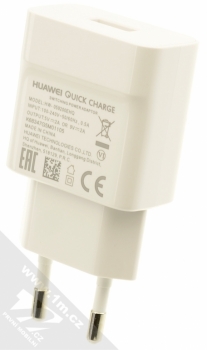 Huawei HW-059200EHQ originální nabíječka Quick Charge s USB výstupem 9V/5V/2A + USB kabel s microUSB konektorem bílá (white) nabíječka zezadu