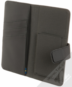 Krusell Loka FolioWallet flipové pouzdro pro Samsung Galaxy S9 černá (black) otevřené bez ochranného krytu