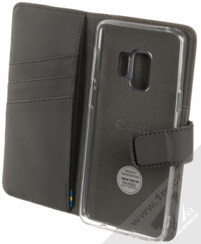 Krusell Loka FolioWallet flipové pouzdro pro Samsung Galaxy S9 černá (black) otevřené