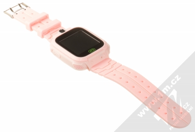 maXlife MXKW-300 Kids Watch dětské chytré hodinky s LBS lokalizací růžová (pink) rozepnuté