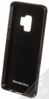 Mercedes Shiny Dynamic Carbon ochranný kryt pro Samsung Galaxy S9 (MEHCS9RCABK) černá (black) zepředu