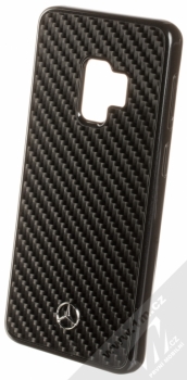 Mercedes Shiny Dynamic Carbon ochranný kryt pro Samsung Galaxy S9 (MEHCS9RCABK) černá (black)