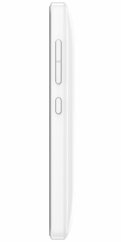 Microsoft Lumia 435 white mobil, mobilní telefon, smartphone z boku