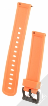 MiJobs Silicon Wrist Strap silikonový pásek na zápěstí pro Xiaomi Amazfit Bip oranžová (orange) zezadu