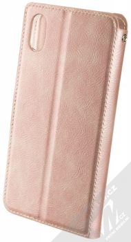 Molan Cano Issue Diary flipové pouzdro pro Apple iPhone XS Max růžově zlatá (rose gold) zezadu