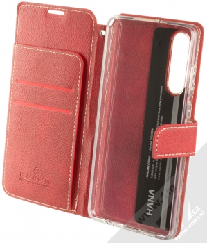 Molan Cano Issue Diary flipové pouzdro pro Huawei P30 červená (red) otevřené