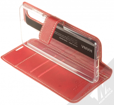 Molan Cano Issue Diary flipové pouzdro pro Huawei P30 červená (red) stojánek