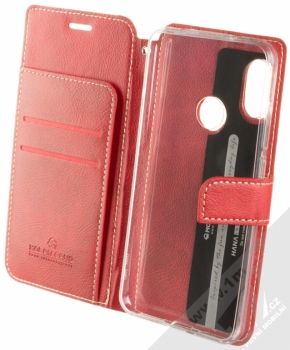 Molan Cano Issue Diary flipové pouzdro pro Xiaomi Mi A2 Lite červená (red) otevřené