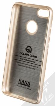 Molan Cano Jelly Case TPU ochranný kryt pro Huawei P9 Lite Mini zlatá (gold) zepředu
