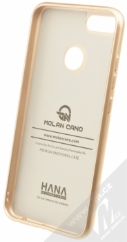 Molan Cano Jelly Case TPU ochranný kryt pro Xiaomi Mi A1 zlatá (gold) zepředu