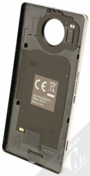 Mozo luxusní zadní kryt s Qi bezdrátovým nabíjením a NFC pro Microsoft Lumia 950 XL, Lumia 950 XL Dual Sim černá (black) zepředu