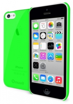 Muvit iMATT ochranný kryt pro Apple iPhone 5C zelená průhledná (green)