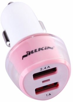 Nillkin Jelly barevná nabíječka do auta s 2x USB výstupem a 3,4A proudem