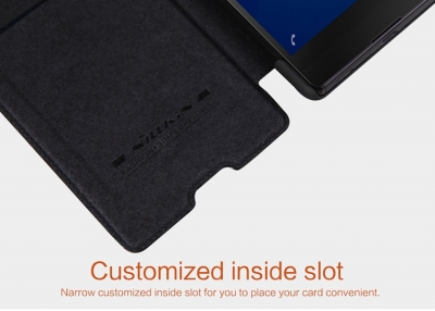 Nillkin Qin flipové pouzdro pro Sony Xperia M5 černá (black)
