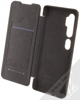 Nillkin Qin flipové pouzdro pro Xiaomi Mi Note 10, Mi Note 10 Pro černá (black) otevřené