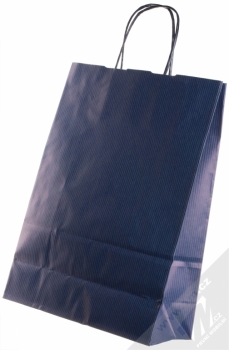 Papírová taška 1M.cz velikost S tmavě modrá (dark blue) zezadu