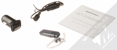 Plantronics Explorer 85 Bluetooth headset tmavě šedá (sable grey) balení
