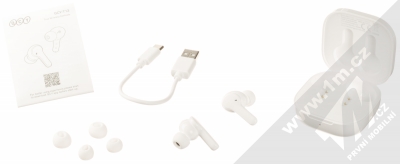 QCY T13 TWS Earbuds Bluetooth stereo sluchátka bílá (white) balení