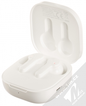 QCY T13 TWS Earbuds Bluetooth stereo sluchátka bílá (white) nabíjecí pouzdro se sluchátky