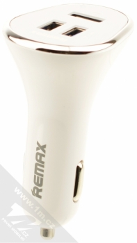Remax 3U nabíječka do auta s 3x USB výstupem a 6,3A proudem bílá stříbrná (white silver)