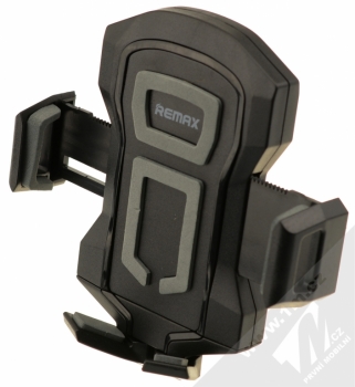 Remax RM-C14 držák do mřížky ventilace v automobilu pro mobilní telefon, mobil, smartphone černo šedá (black grey) vanička rozevřená zepředu