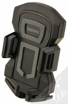 Remax RM-C14 držák do mřížky ventilace v automobilu pro mobilní telefon, mobil, smartphone černo šedá (black grey) vanička zepředu