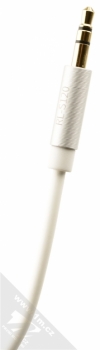Remax S120 Smart Audio Cable hudební kabel s ovladačem a jack 3,5mm konektory bílá (white) jack 3,5mm konektor do sluchátek