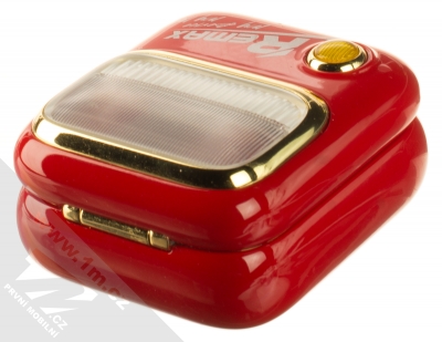 Remax Yosee Earbuds TWS Bluetooth stereo sluchátka červená (red) nabíjecí pouzdro zezadu