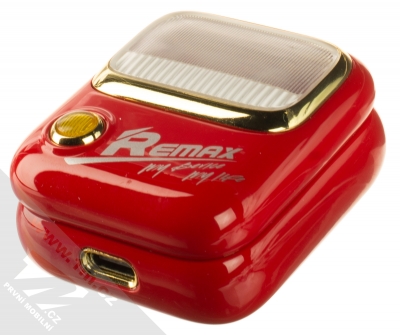 Remax Yosee Earbuds TWS Bluetooth stereo sluchátka červená (red) nabíjecí pouzdro