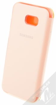 Samsung EF-FA520PP Neon Flip Cover originální flipové pouzdro pro Samsung Galaxy A5 (2017) růžová (pink) zezadu