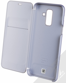 Samsung EF-WA605CV Wallet Cover originální flipové pouzdro pro Samsung Galaxy A6 Plus (2018) fialová (violet) otevřené