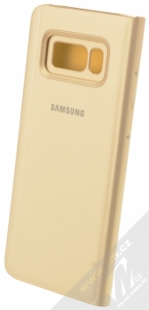 Samsung EF-ZG950CF Clear View Standing Cover originální flipové pouzdro pro Samsung Galaxy S8 zlatá (gold) zezadu
