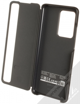 Samsung EF-ZG988CB Smart Clear View Cover originální flipové pouzdro pro Samsung Galaxy S20 Ultra černá (black) otevřené