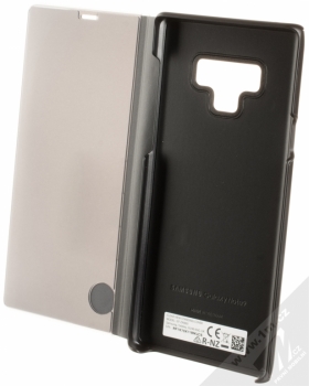 Samsung EF-ZN960CB Clear View Standing Cover originální flipové pouzdro pro Samsung Galaxy Note 9 černá (black) otevřené