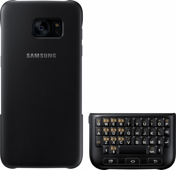 Samsung EJ-CG935UB Keyboard Cover originální ochranný kryt s QWERTY klávesnicí pro Samsung Galaxy S7 Edge černá (black)
