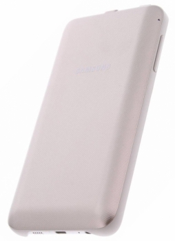Samsung EP-TG928BF ochranný kryt se záložní baterií 3400mAh a bezdrátovým Qi nabíjením telefonu Samsung Galaxy S6 Edge+ Plus zlatá (gold) zezadu zboku 2