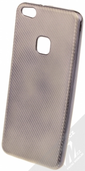 Sligo Elegance Carbon TPU pokovený ochranný kryt pro Huawei P10 Lite černá (gunmetal black)