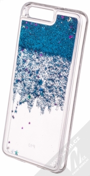 Sligo Liquid Glitter Full ochranný kryt s přesýpacím efektem třpytek pro Huawei P10 tmavě modrá (dark blue) animace 1