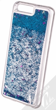 Sligo Liquid Glitter Full ochranný kryt s přesýpacím efektem třpytek pro Huawei P10 tmavě modrá (dark blue) animace 2