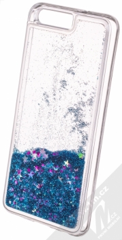 Sligo Liquid Glitter Full ochranný kryt s přesýpacím efektem třpytek pro Huawei P10 tmavě modrá (dark blue) animace 5