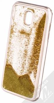 Sligo Liquid Pearl Full ochranný kryt s přesýpacím efektem třpytek pro Samsung Galaxy J5 (2017) zlatá (gold) animace 4
