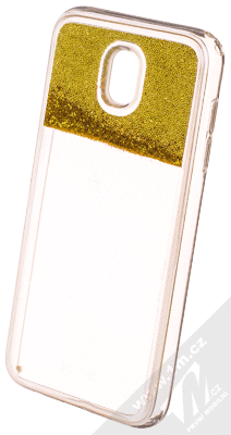 Sligo Liquid Pearl Full ochranný kryt s přesýpacím efektem třpytek pro Samsung Galaxy J5 (2017) zlatá (gold)