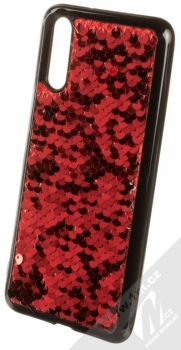 Sligo Magic TPU ochranný kryt s flitry pro Huawei P20 červená (red)