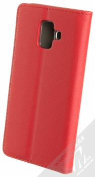 Sligo Smart Magnet flipové pouzdro pro Samsung Galaxy A6 (2018) červená (red) zezadu