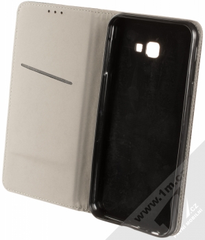 Sligo Smart Magnet flipové pouzdro pro Samsung Galaxy J4 Plus (2018) černá (black) otevřené